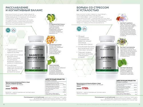 Каталог FABERLIC Molecular Force Страница 10-11
